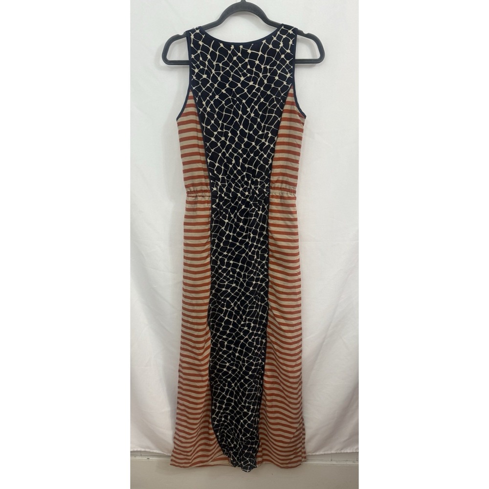 Anthropologie THML Maxi Dress Red Striped Geometric Print Sleeveless Womens Sz M - Picture 2 of 8